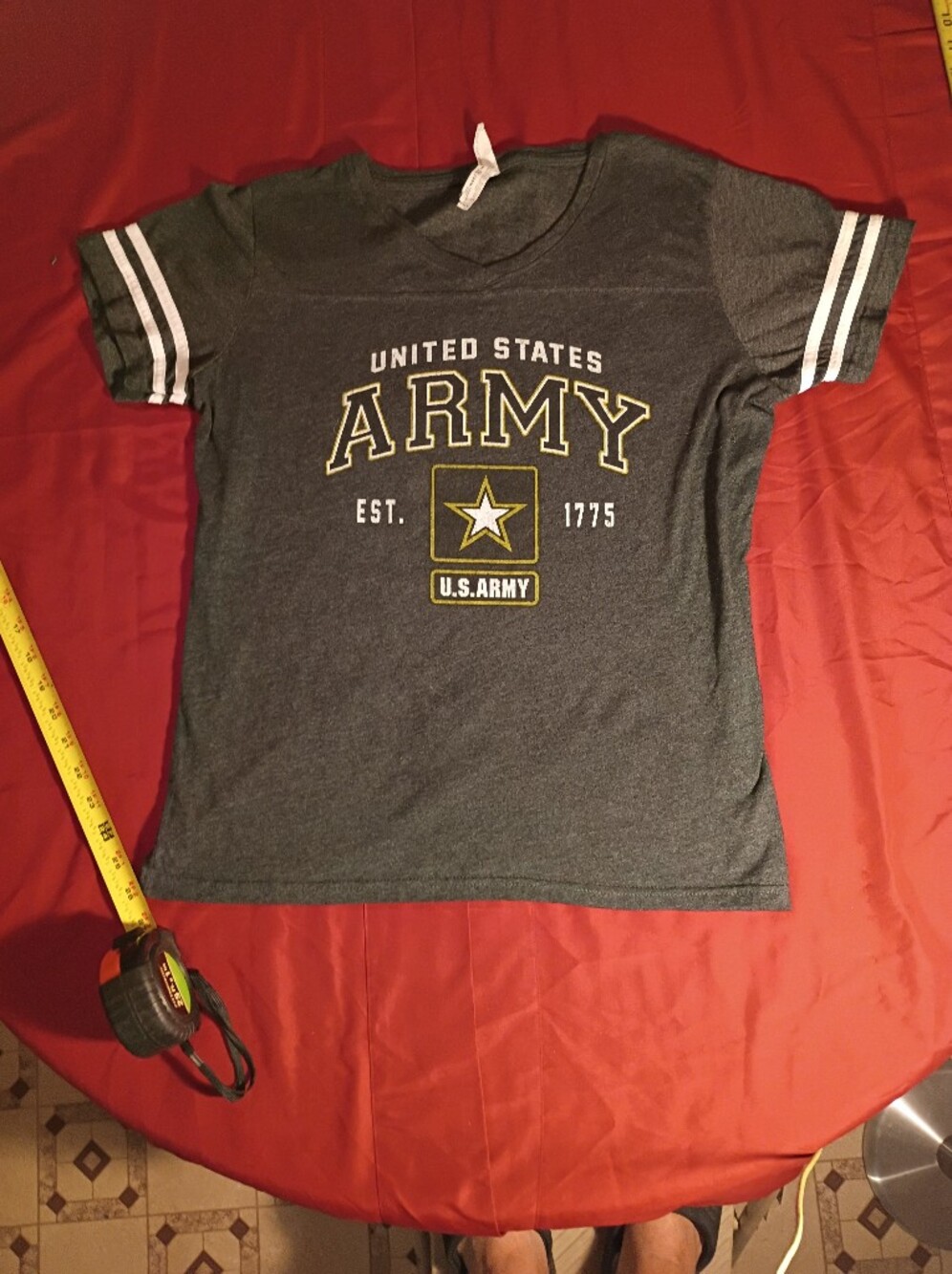 U.S. Army Gray Kids Short Sleeve Tee